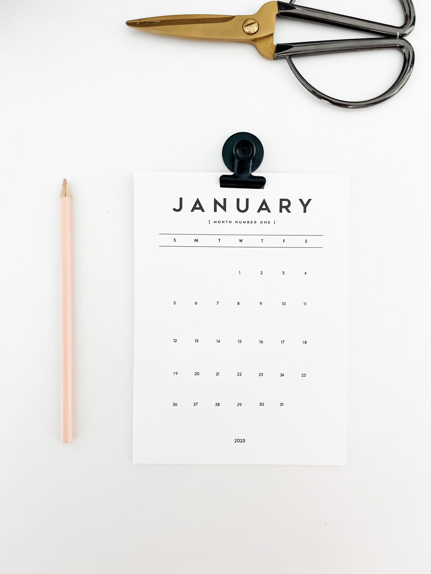 COMING SOON 2026 Minimal Desk Calendar