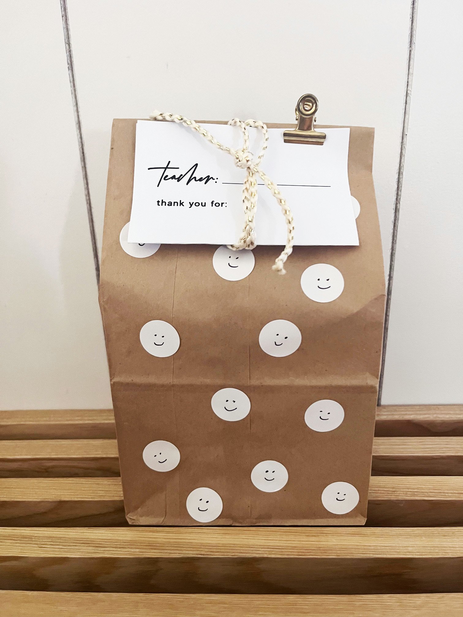 Teacher Thank You Gift Tags - Printable Sheet (Set of 4)