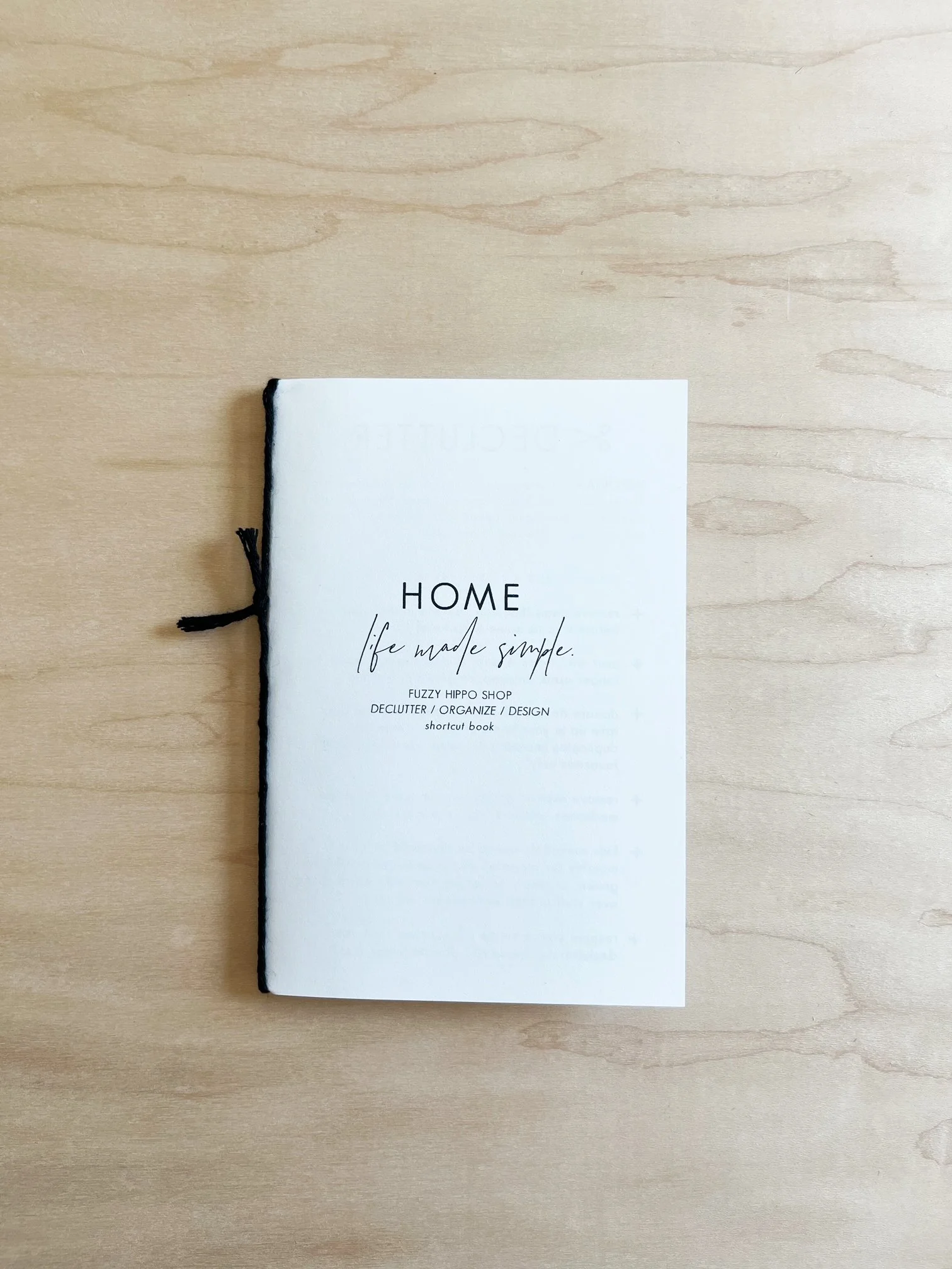 FREE / Declutter Organize Design Shortcut Book