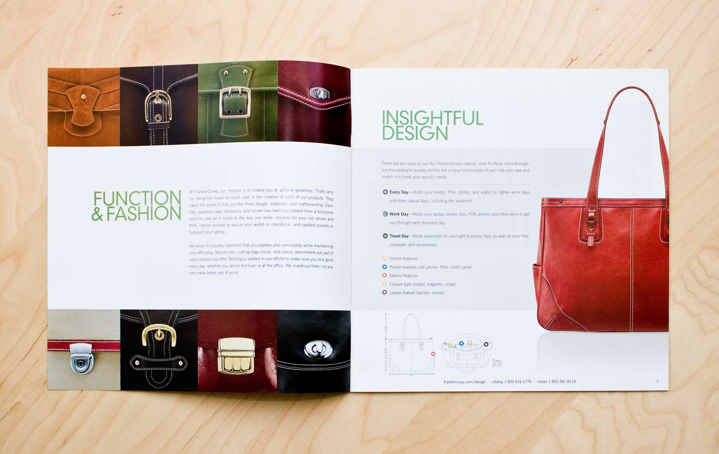 franklincovey insightful design catalog graphic design Yumi creative