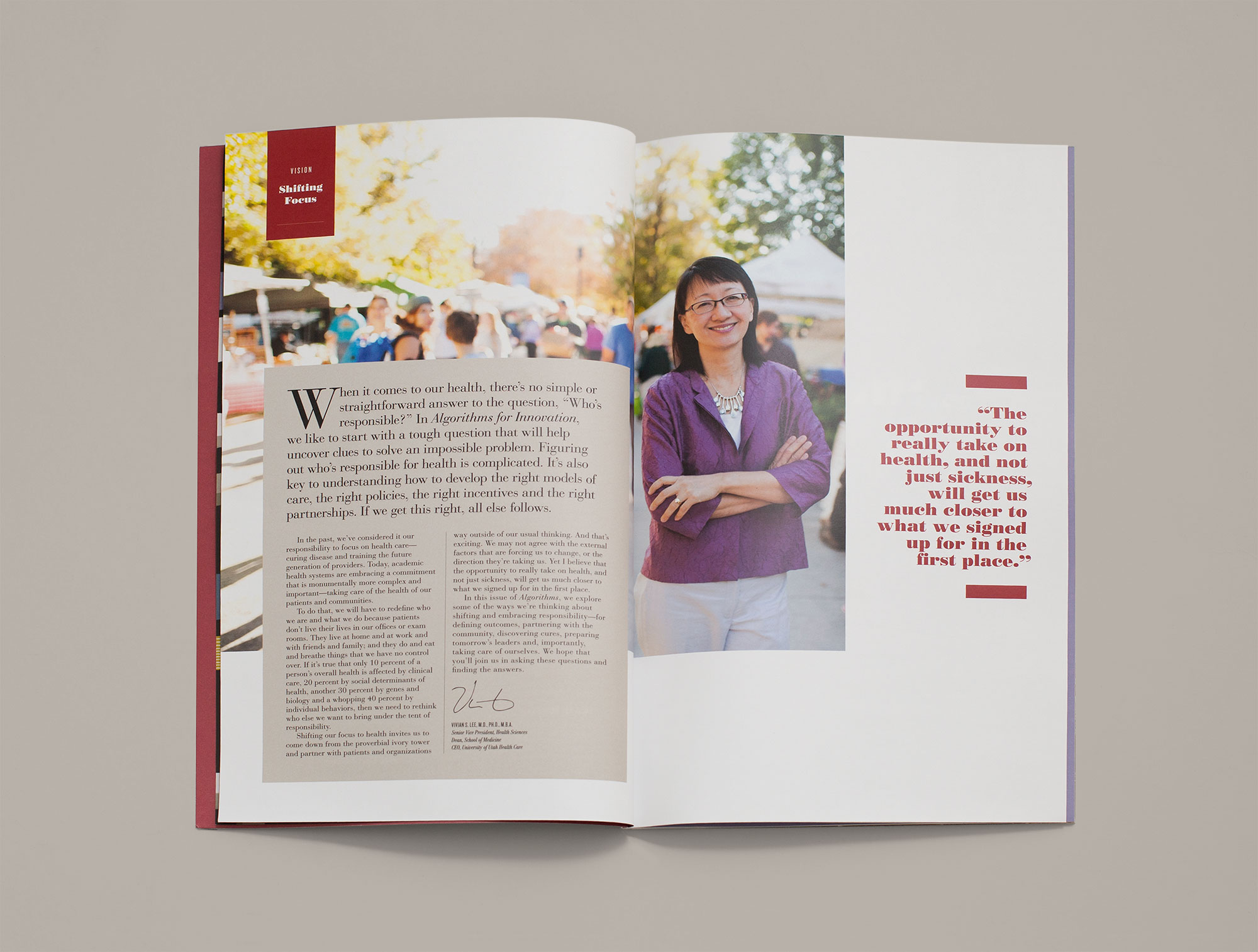 university of utah uhealth algorithms for innovation annual report design Yumi creative