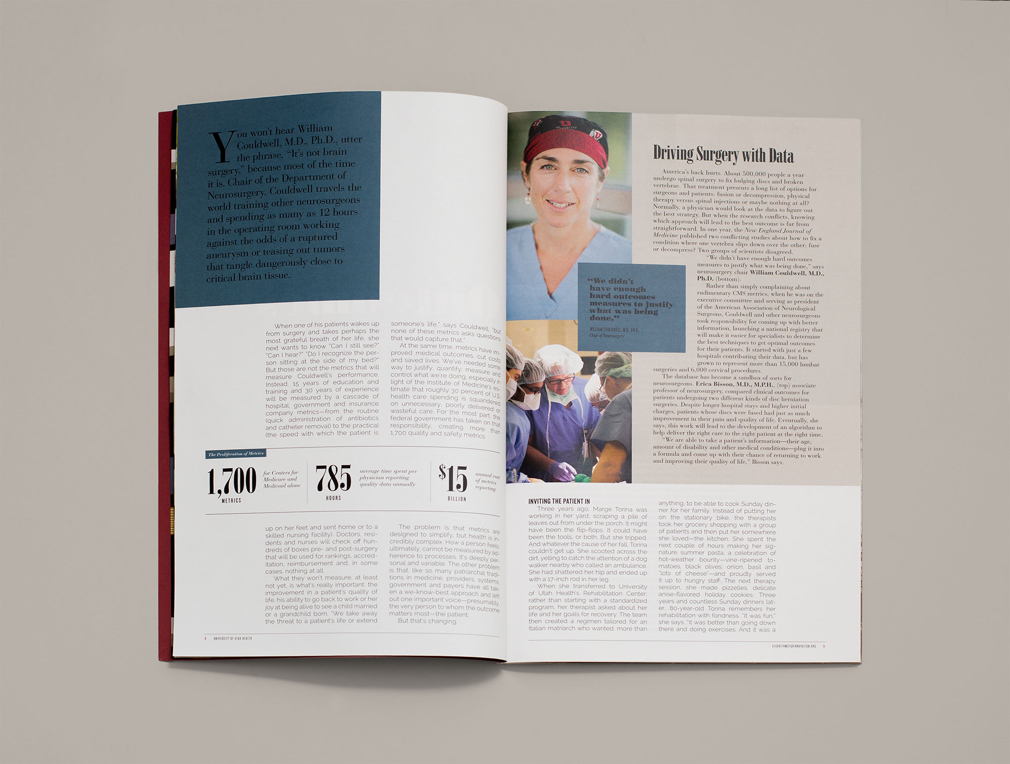 university of utah uhealth algorithms for innovation annual report design Yumi creative