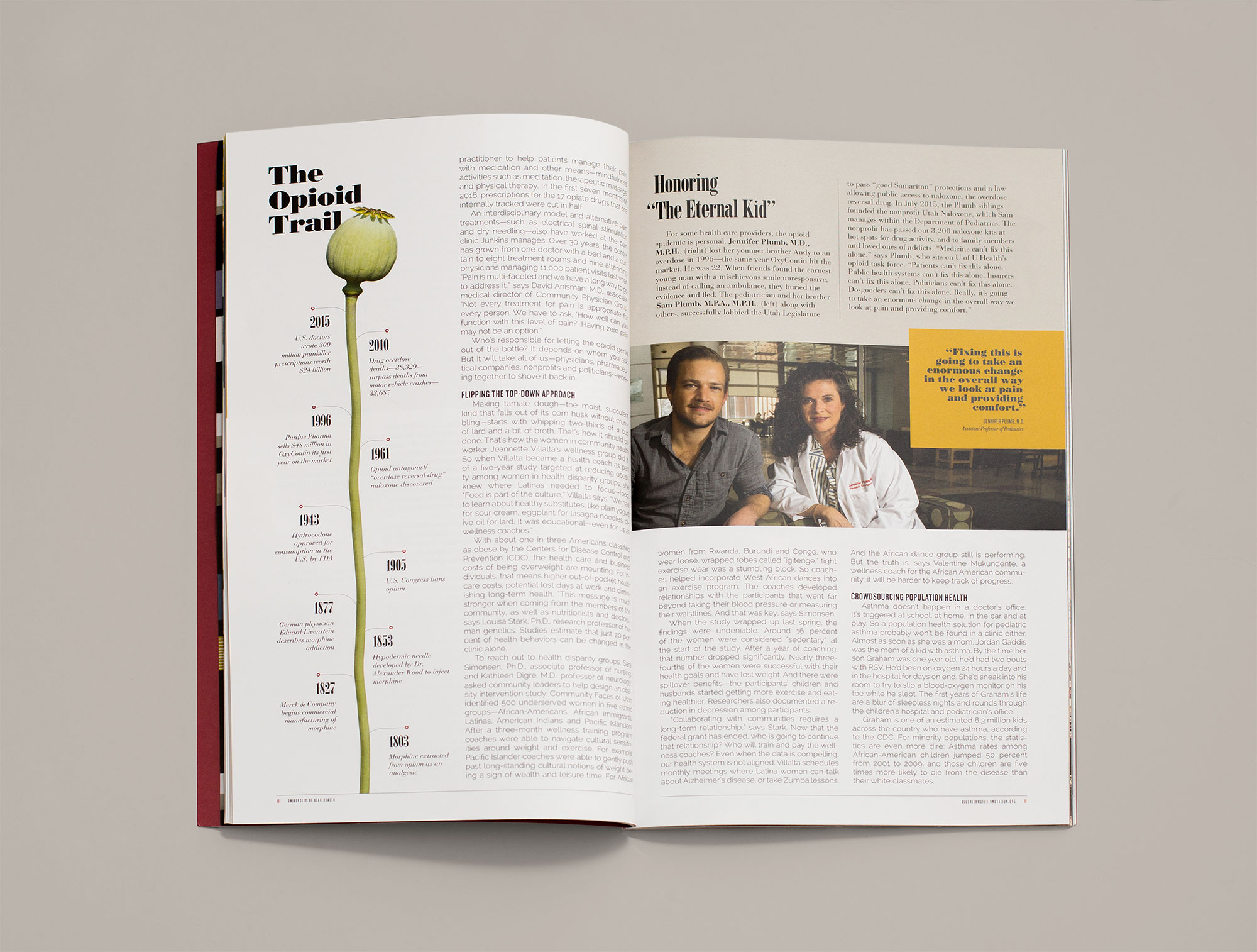 university of utah uhealth algorithms for innovation annual report design Yumi creative