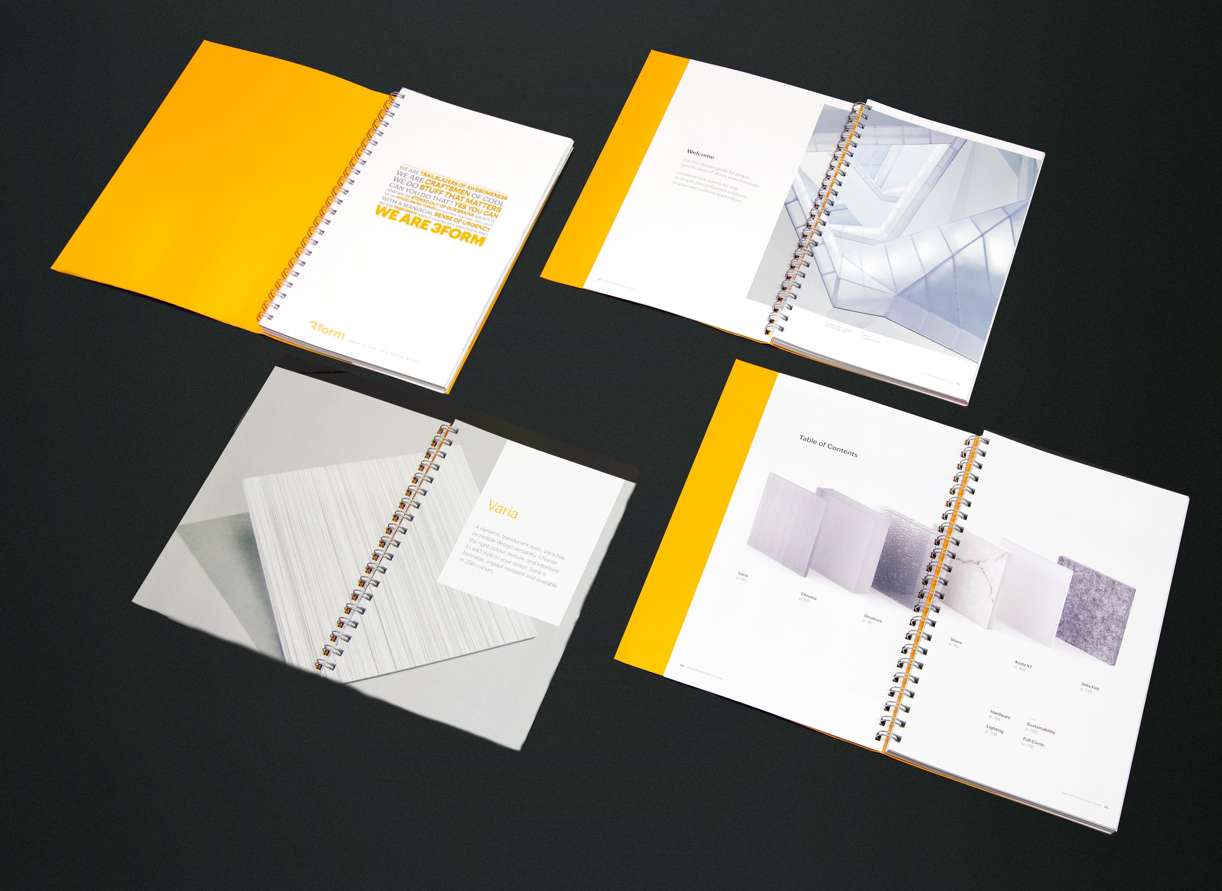 3form catalog guide graphic design Yumi creative