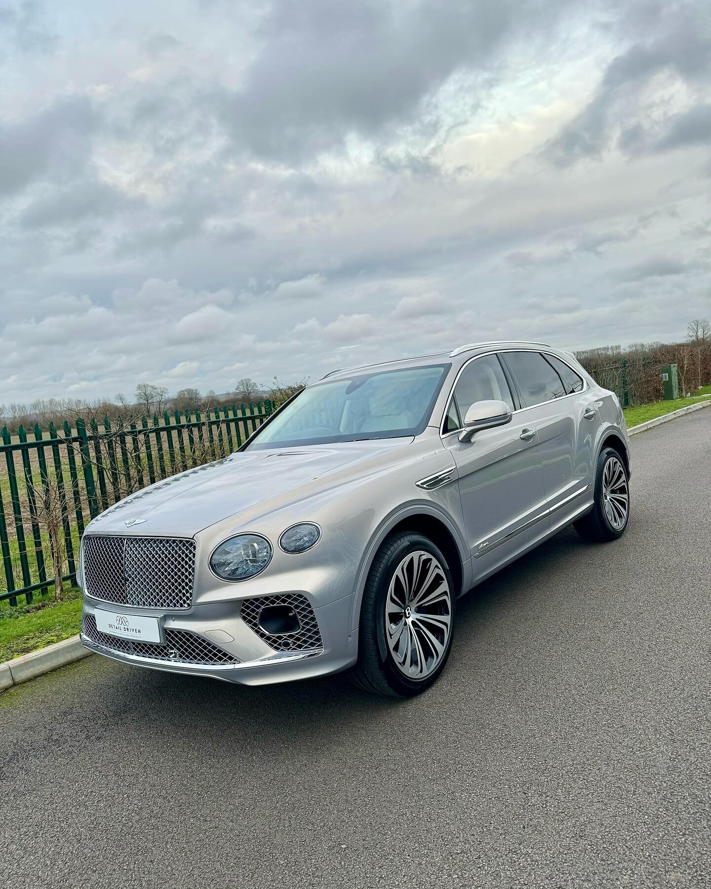 Bentley Bentayga heading home after our Modesta new car protection package. Detailed throughout, paintwork corrected to remove factory defects and light wash marring before applying Modesta coatings to exterior surfaces, including the paint wheels an
