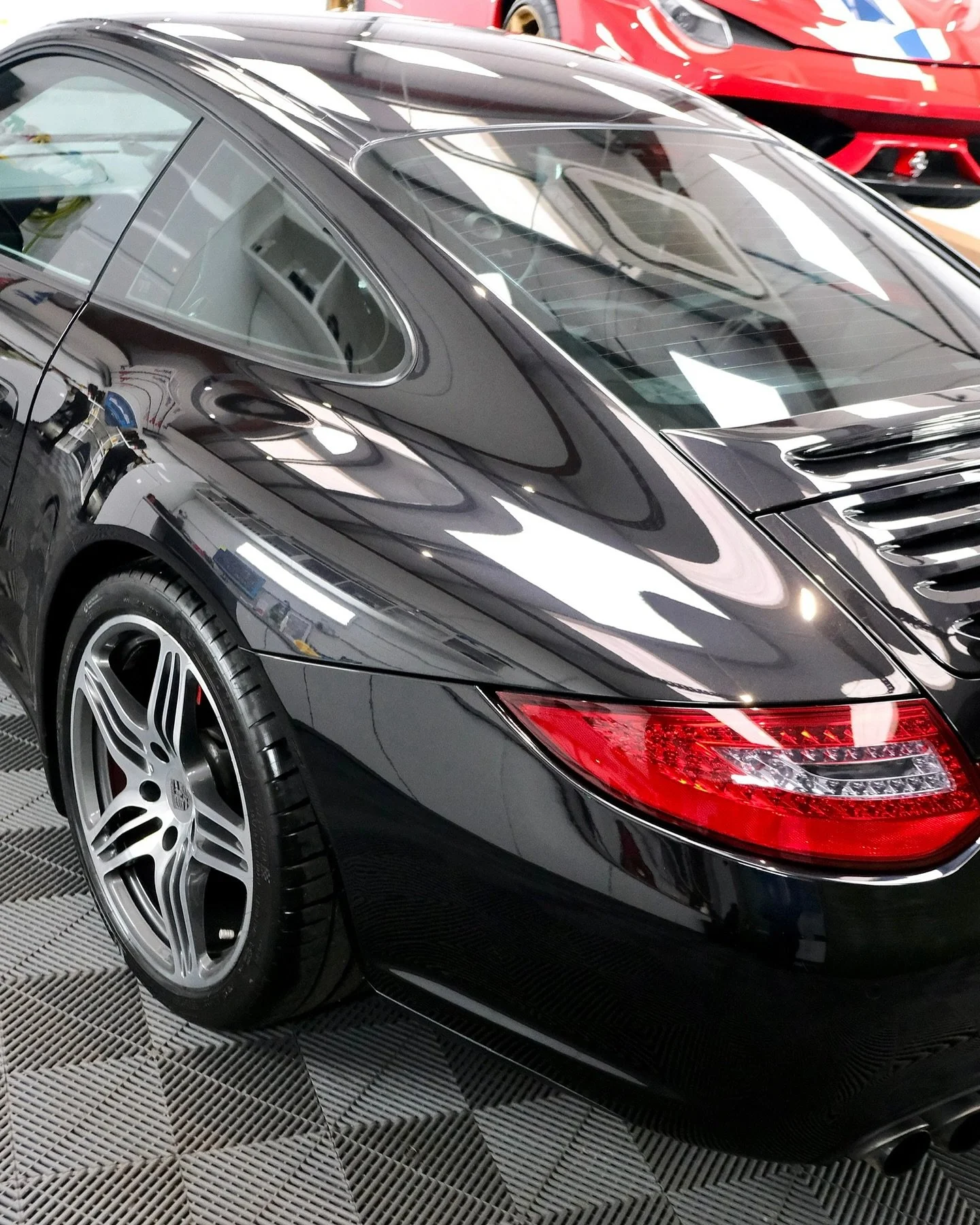 This 911 returned to us last week after originally visiting earlier in the year for PPF. It came back to us to have the areas not protected with PPF paint corrected and ceramic coated. We also replaced some damaged PPF, added headlight and rear light