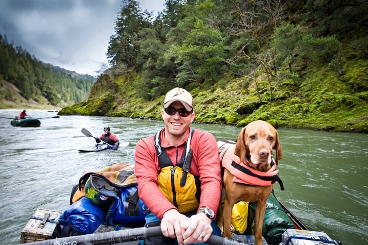Josh Udesen at home, on the water.