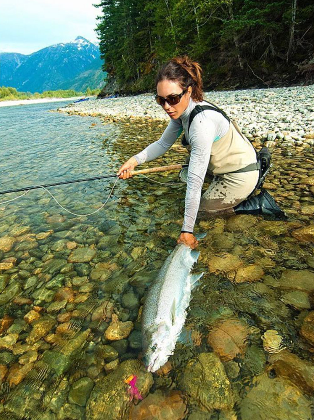 Grip & grin photos don't have to be bad for the fish. Image courtesy April Vokey.