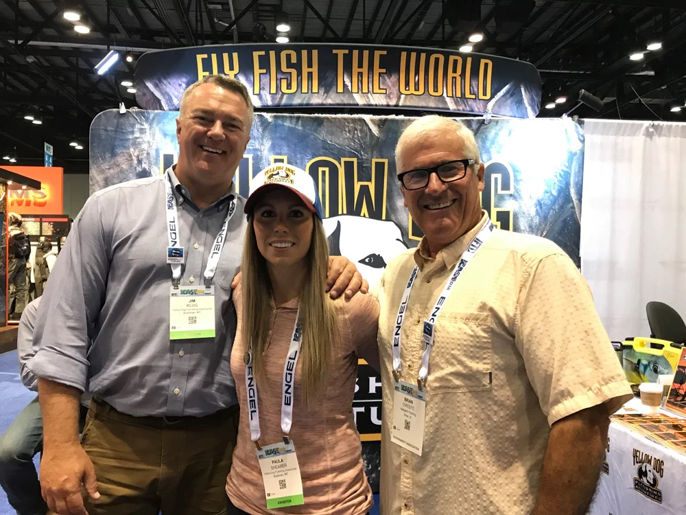Big time. Jim Klug and Paula Shearer of Yellowdog Adventures hang with KWF Ambassador and legendary fish-bum Brian O’Keefe.
