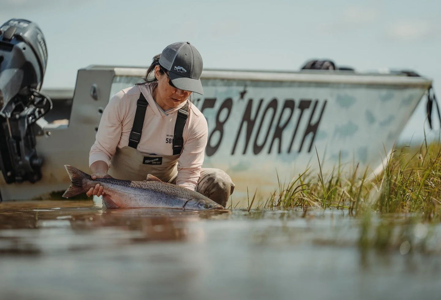 A nod to the king.

📷 Amber Payliss (@thebugparade) 
#keepfishwet #keepemwet #fishing #flyfishing #conservation