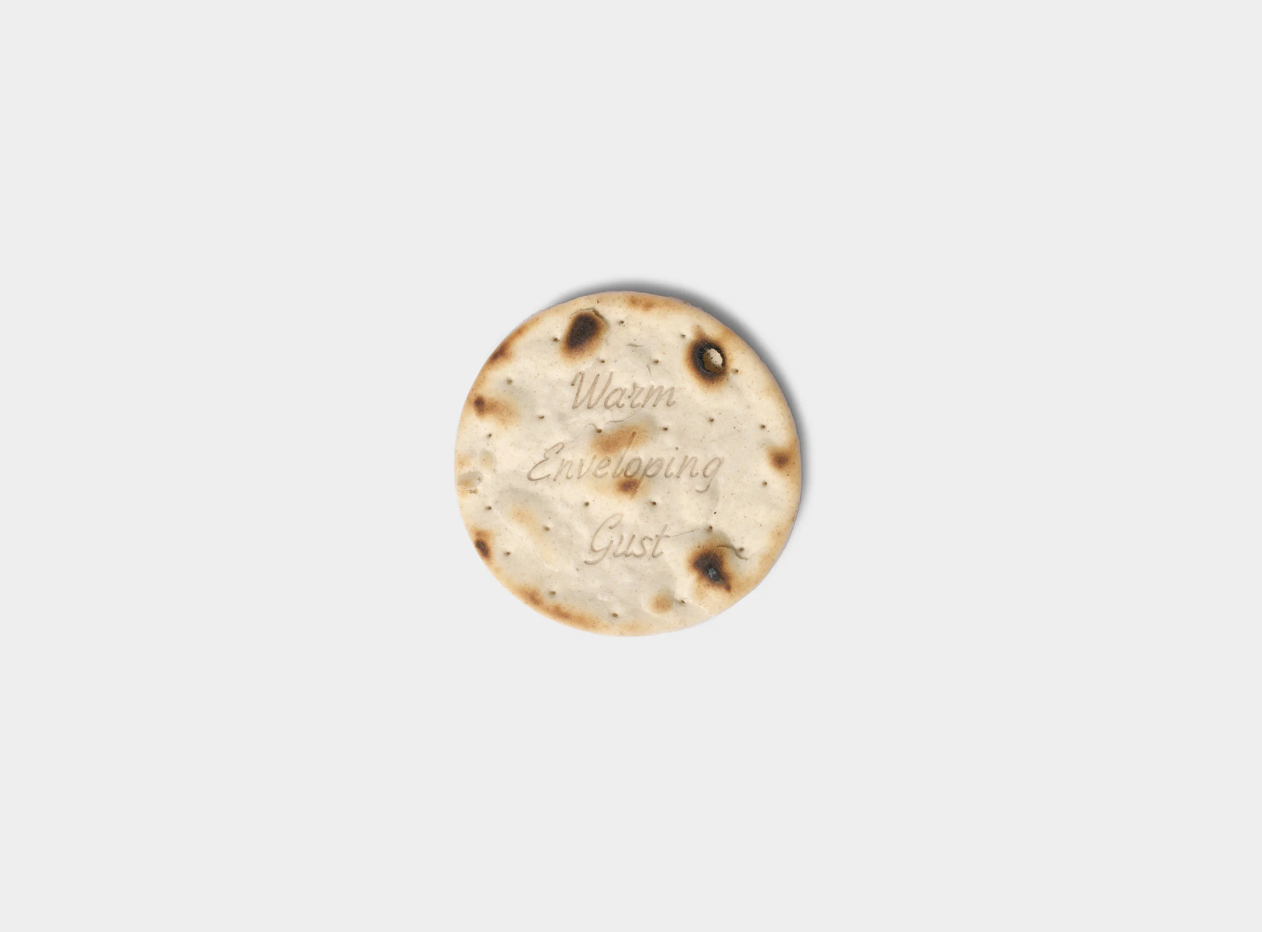 Warm Enveloping Gust - Handmade table water cracker