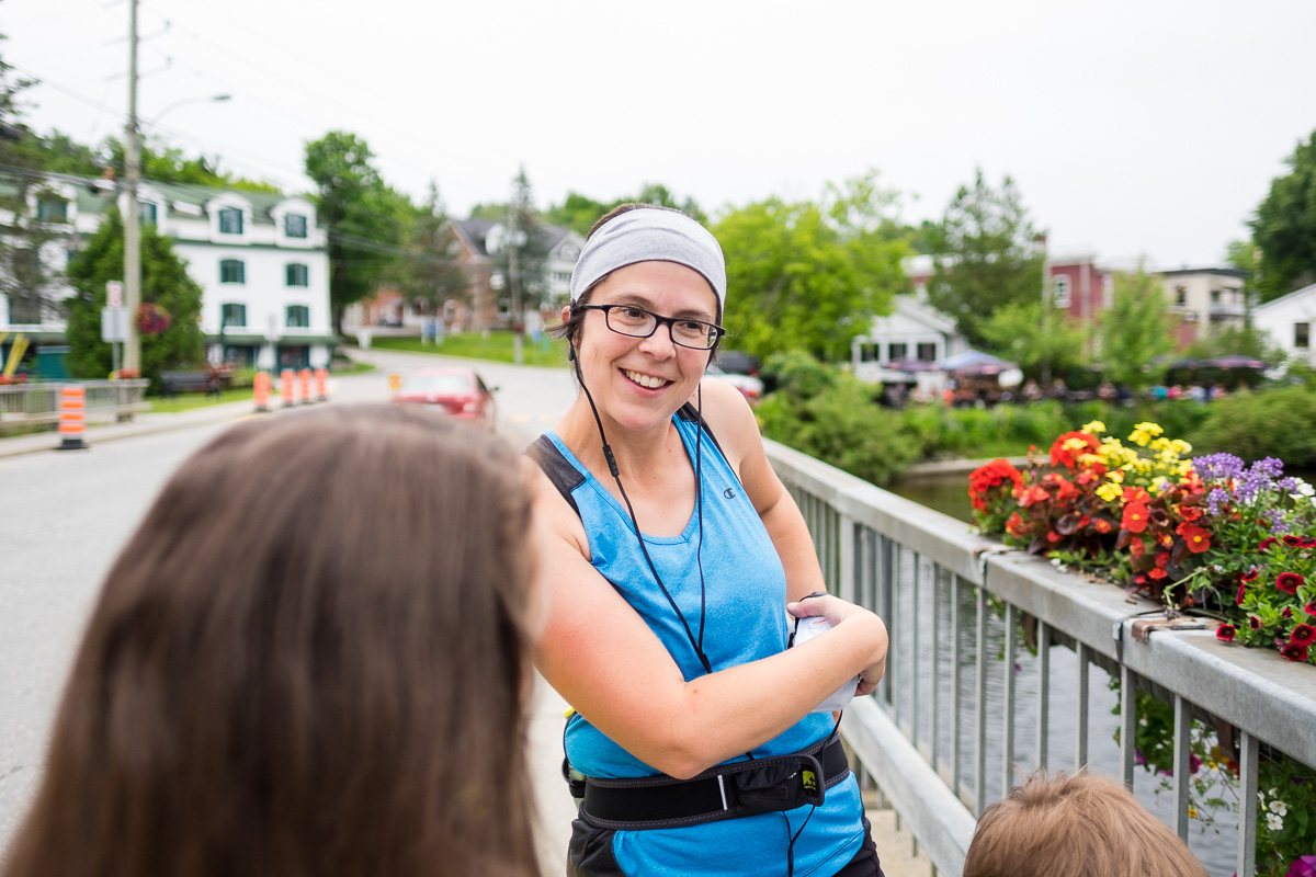 Edith après son premier 30km à l'entraînement.