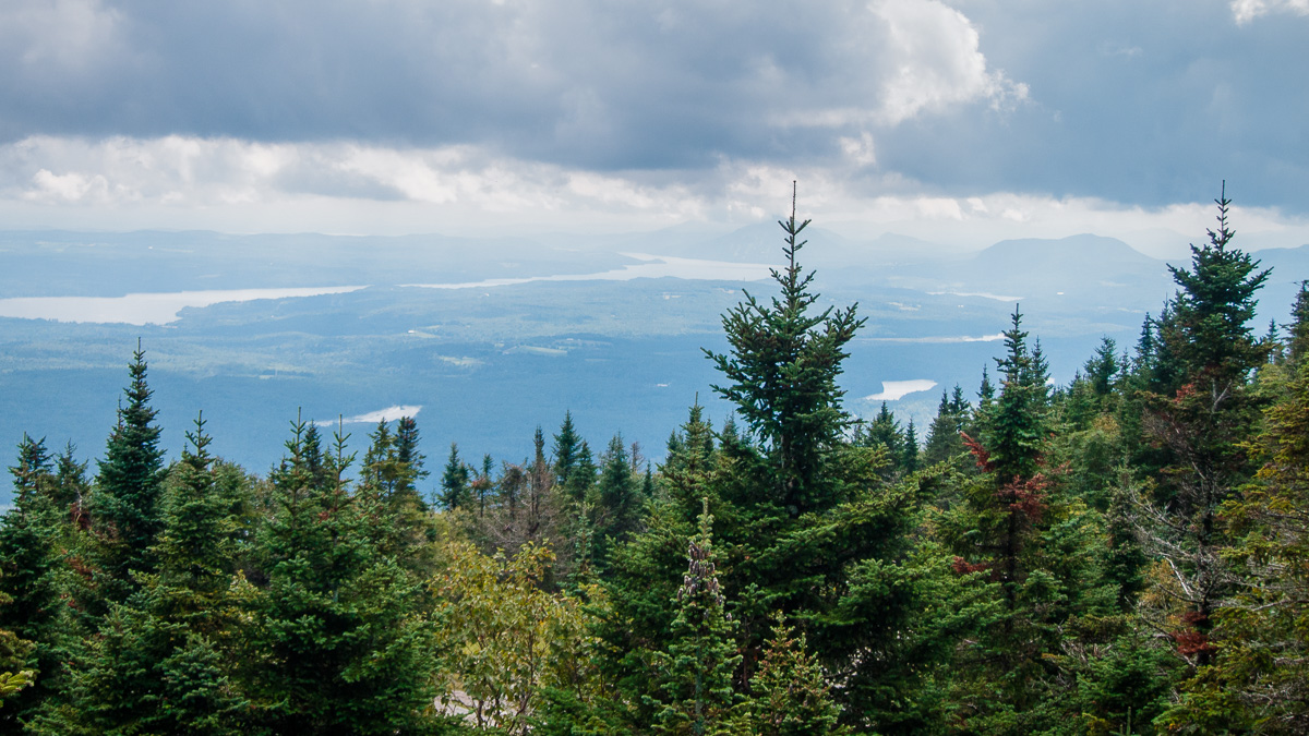 Lac Memphrémagog, du sommet du Mont Orford