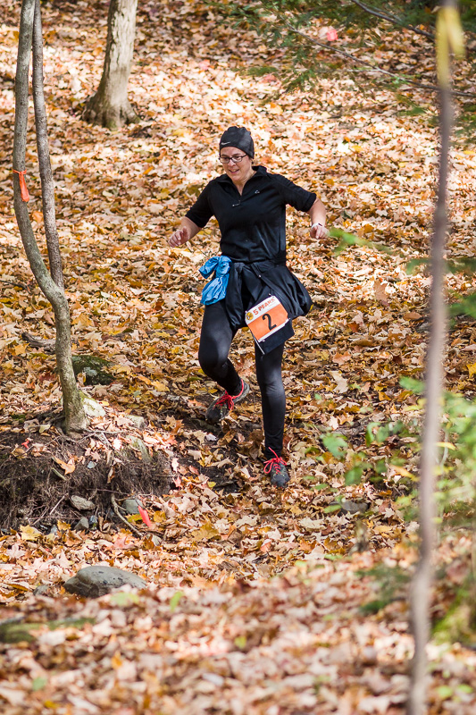 Edith au 10km du 5-Peaks Québec ce matin