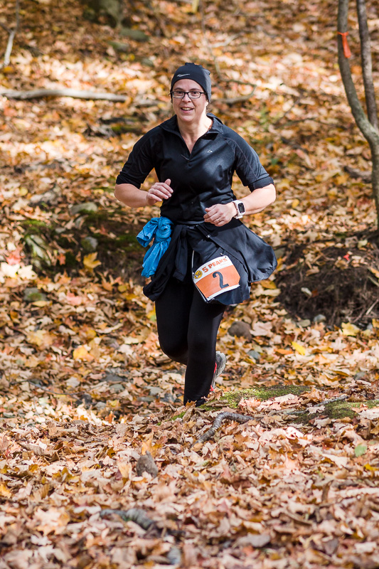 Edith au 10km du 5-Peaks Québec ce matin