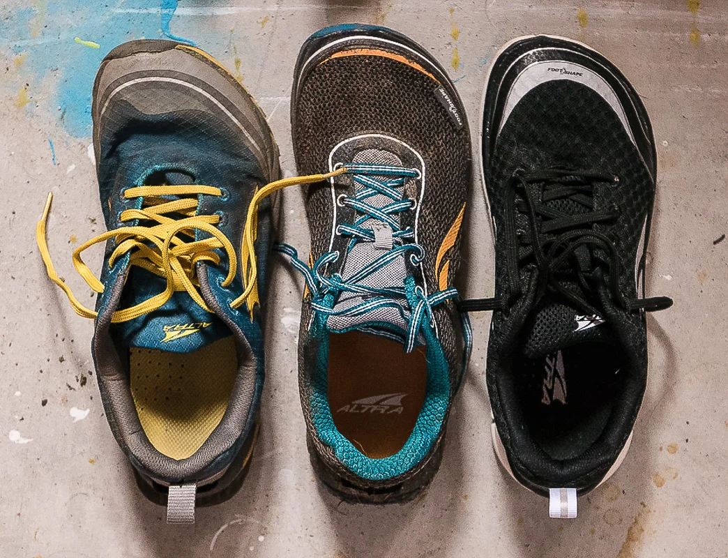 Altra Superior 2.0, Lone Peak 2.5 et Instinct 3.0