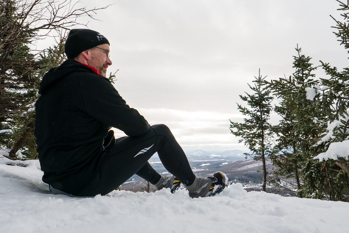 Ma dernière sortie en montagne, le 9 janvier, avec mes Altra Lone Peak 2.5