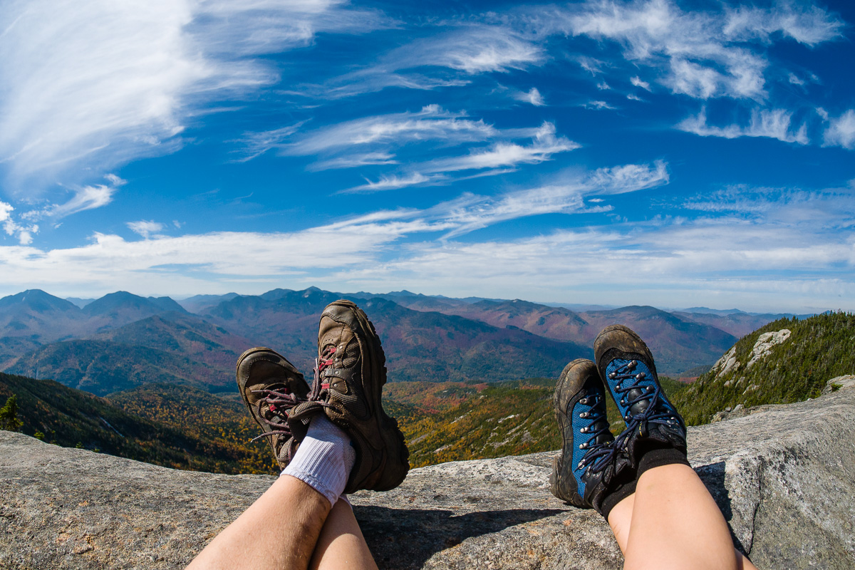 Hiking with my wife for our wedding anniversary
