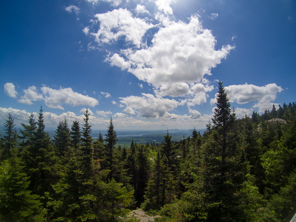 Au sommet du Mont Orford. Environ 19km parcourus.