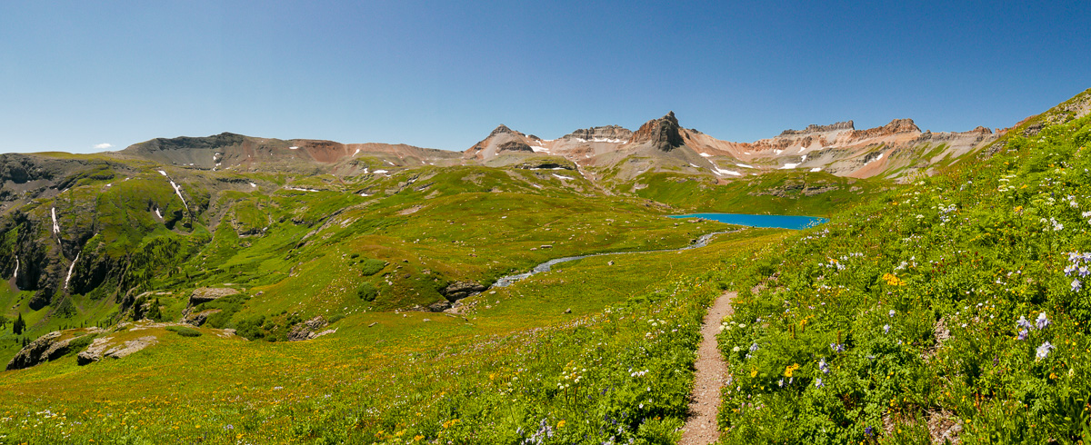 Ice Lake, du sentier menant vers Island Lake