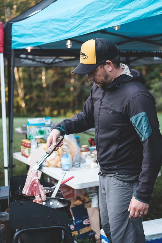 Will, the race director, manning the awesome aid station at 24h 