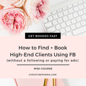 Learn the uncomplicated Facebook marketing strategies I use to find and book new clients at over $4000 each... without spending a dime on ads! Click Here.