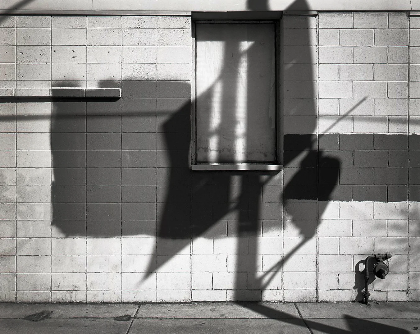 Graffiti Cover Up, Window and Shadow > Chicago, IL 2014