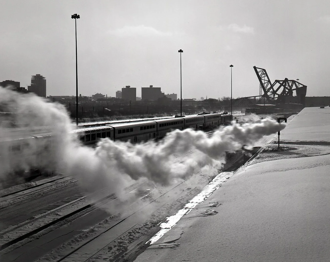 Winter Train Tracks and Steam > Chicago, IL 2012
