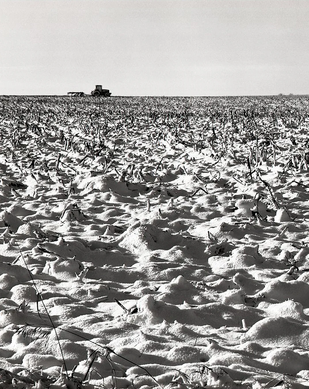 Winter Cornfield and Tractor > Cherry Valley, IL 2005