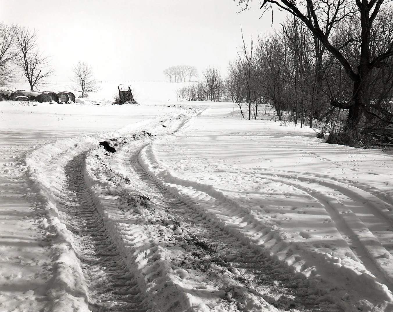 Winter Landscape and Road > Mt. Carroll, IL 2007