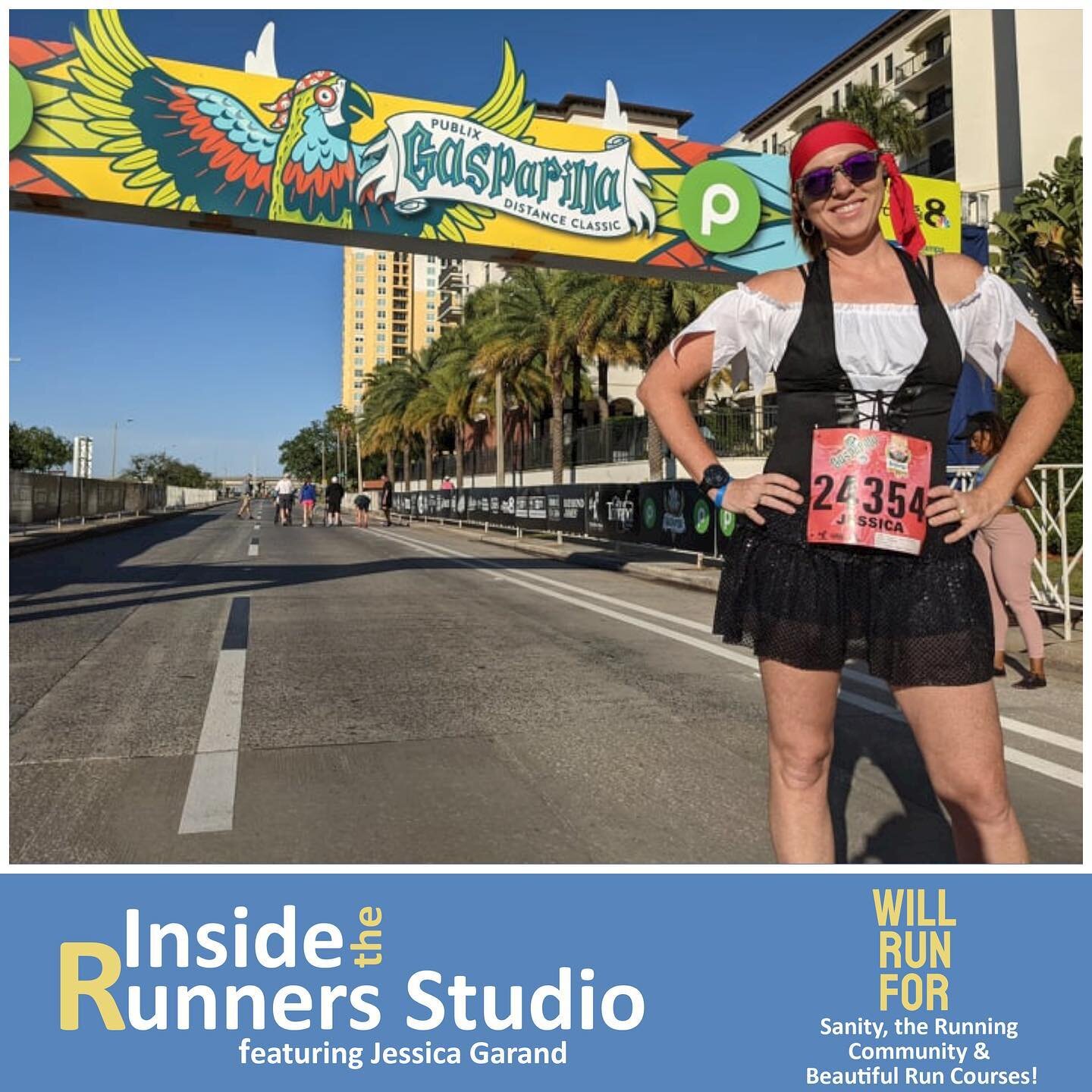 Today we are back Inside the Runner Studio with Jessica! She loves costumes and runs for her sanity, her love of the running community and finding beautiful courses to run on, both when racing and not!
.
We're excited to continue getting to know memb