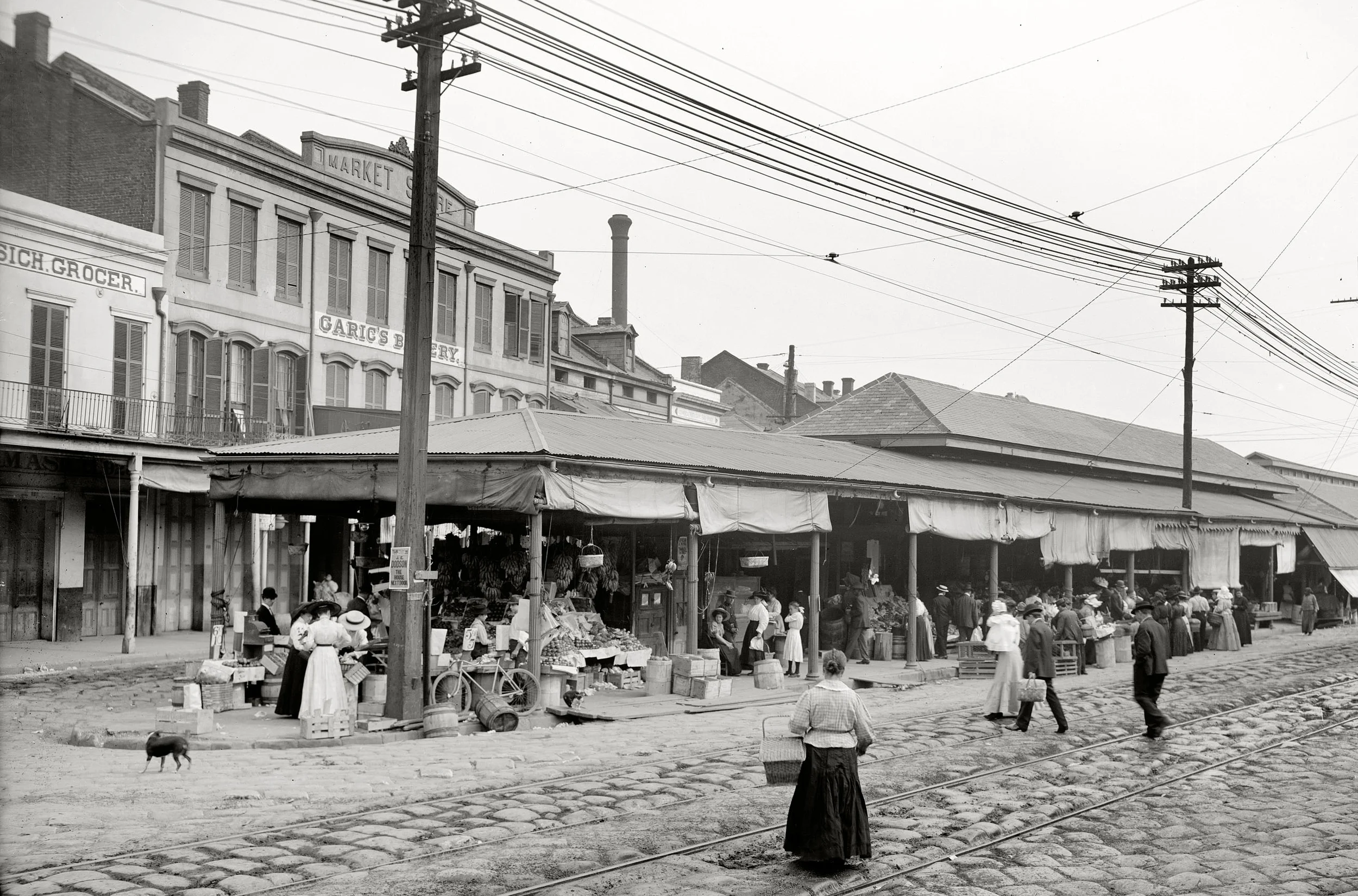 French Market (1910) - source Shorpy.com