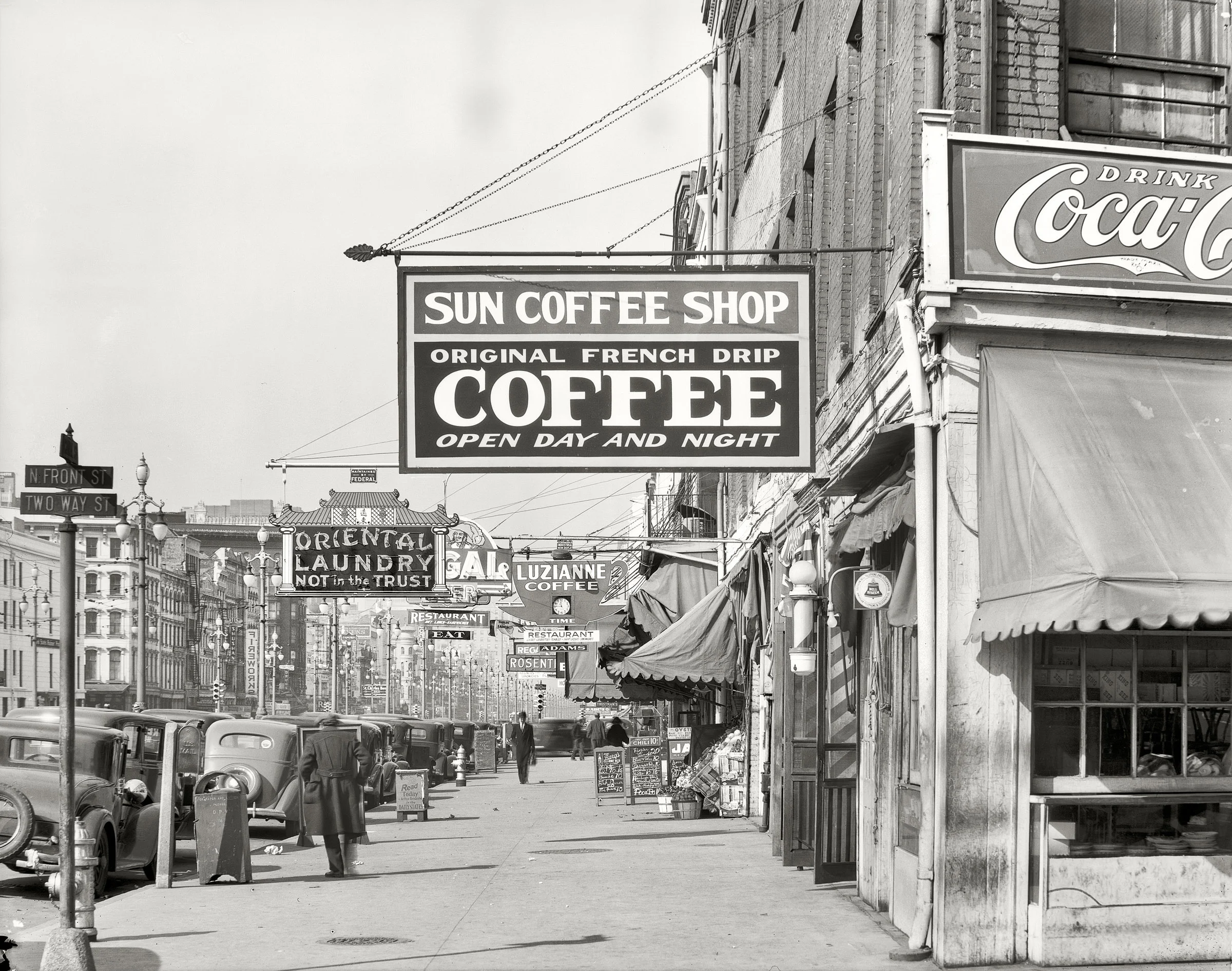Canal and Front (1935) - source Shorpy.com