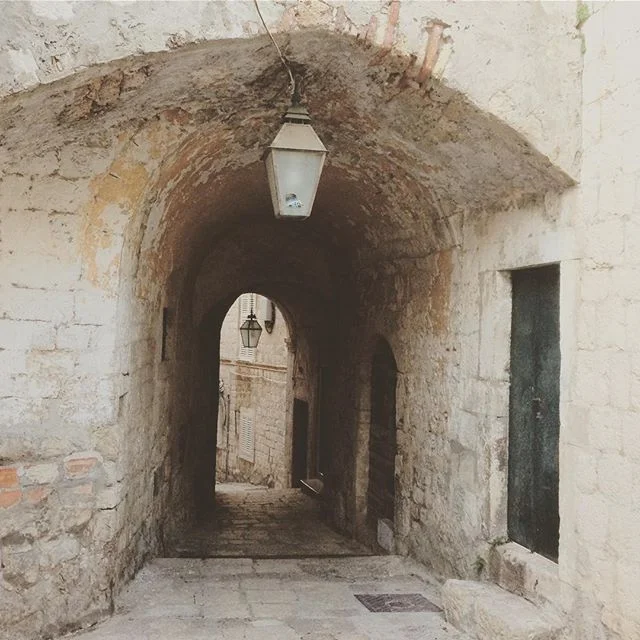 Laneways of old town Drvenik.