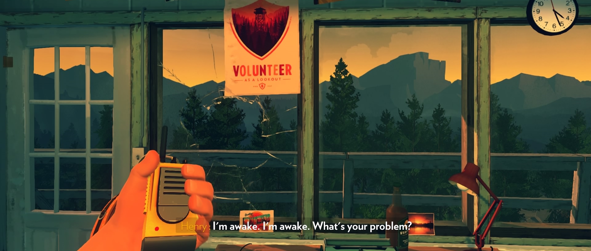 For the record, as soon as someone broke my watchtower window, I'd be packing it in. 
