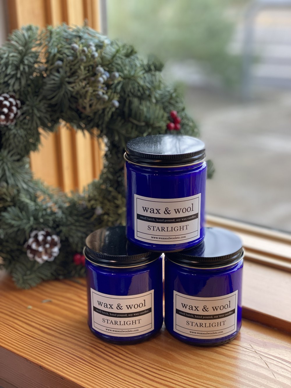 Wax and Wool Soy Candle — Starlight Knitting Society