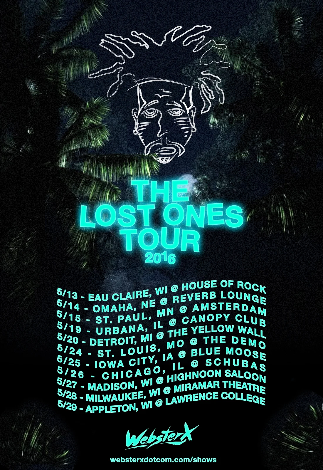 WebsterX Announces 'The Lost Ones' Midwest Tour
