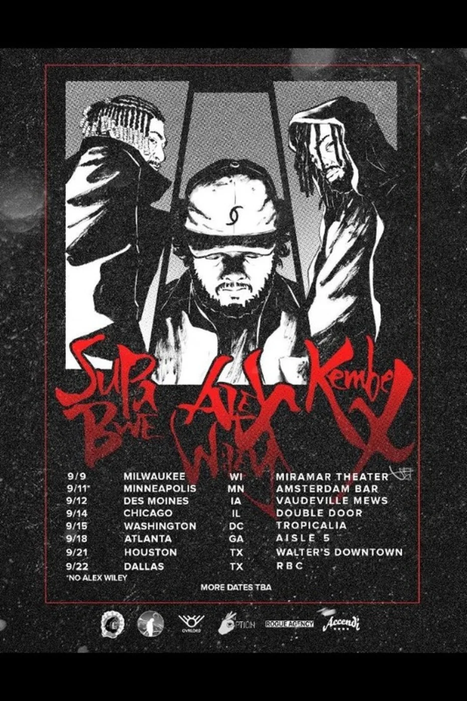 Looking Ahead • Kembe X, Alex Wiley & Supa Bwe at Double Door Sept. 14