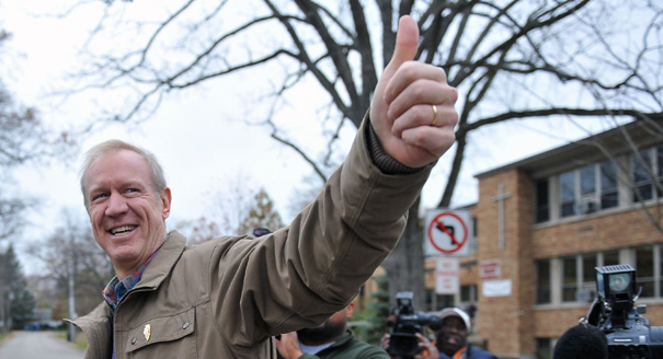Gov Bruce Rauner has been a big supporter of charter schools