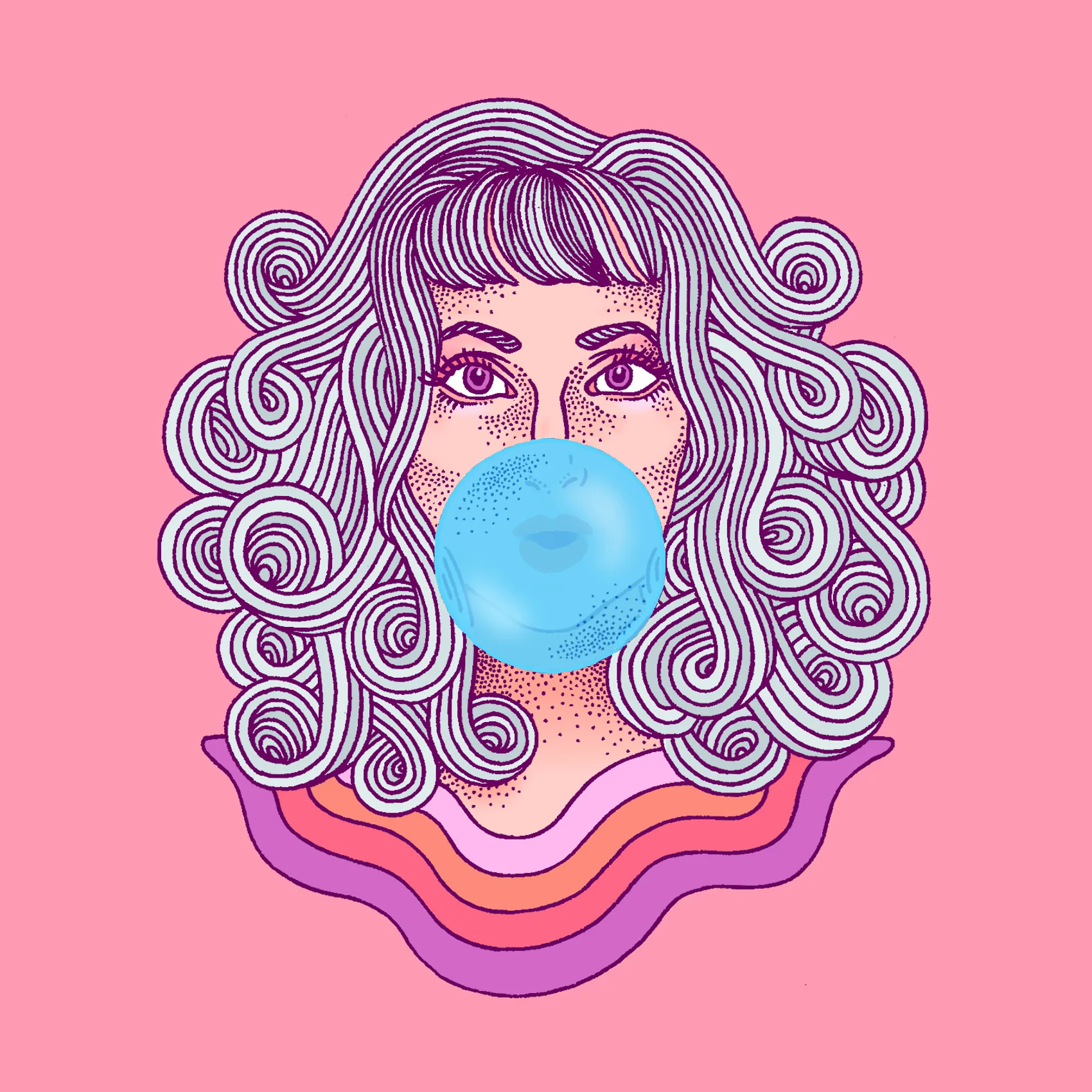 Premiere • Emily Blue: #BubbleGumAcidPop