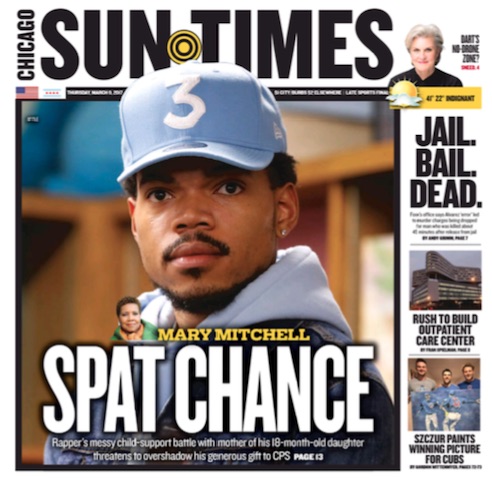 In Response • Chicago Sun-Times Embarrasses Itself, Further Alienates Young Readers with Irresponsible Chance The Rapper Cover Story