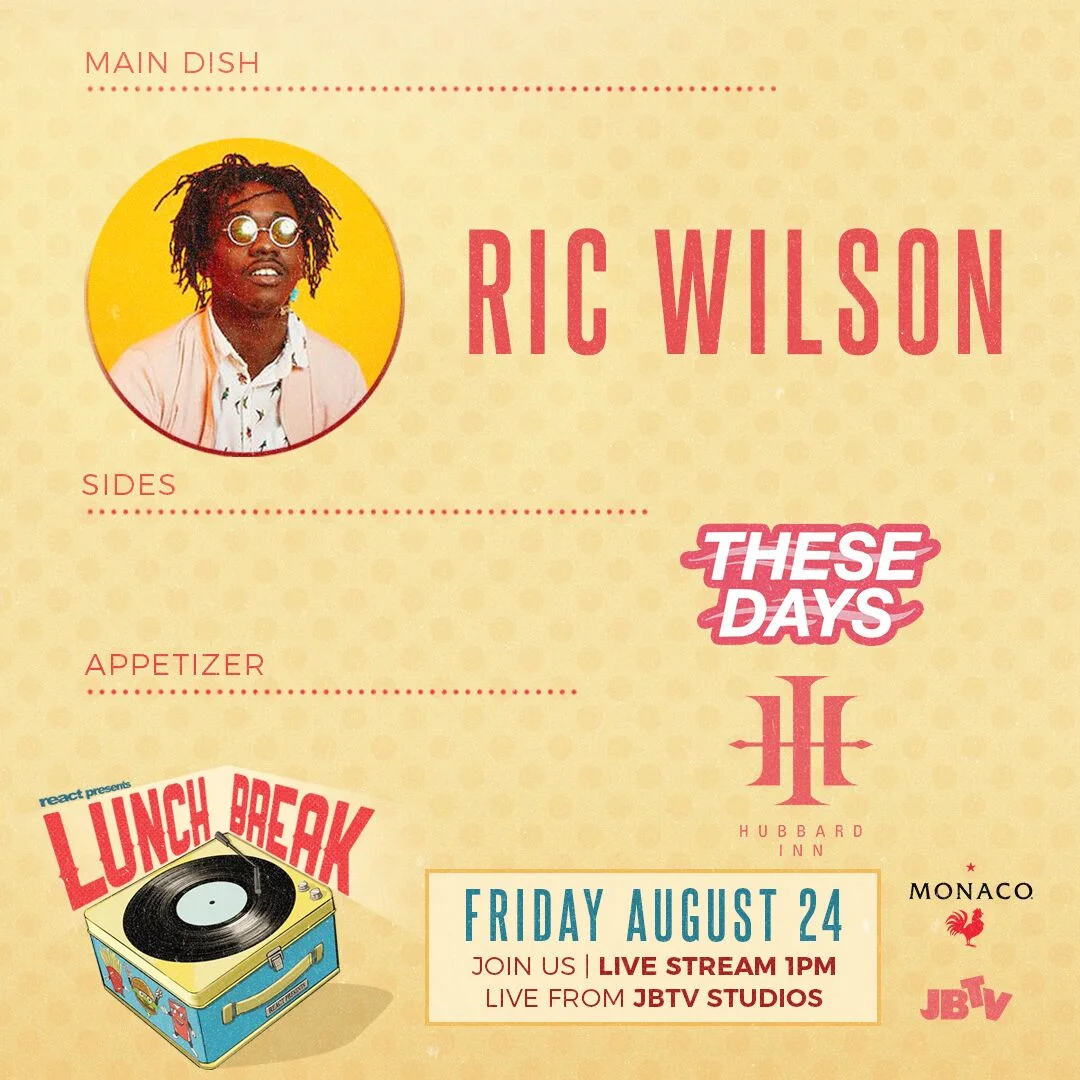 These Days Partners with React Presents, JBTV and Monaco Cocktails for Livestream Show featuring Ric Wilson