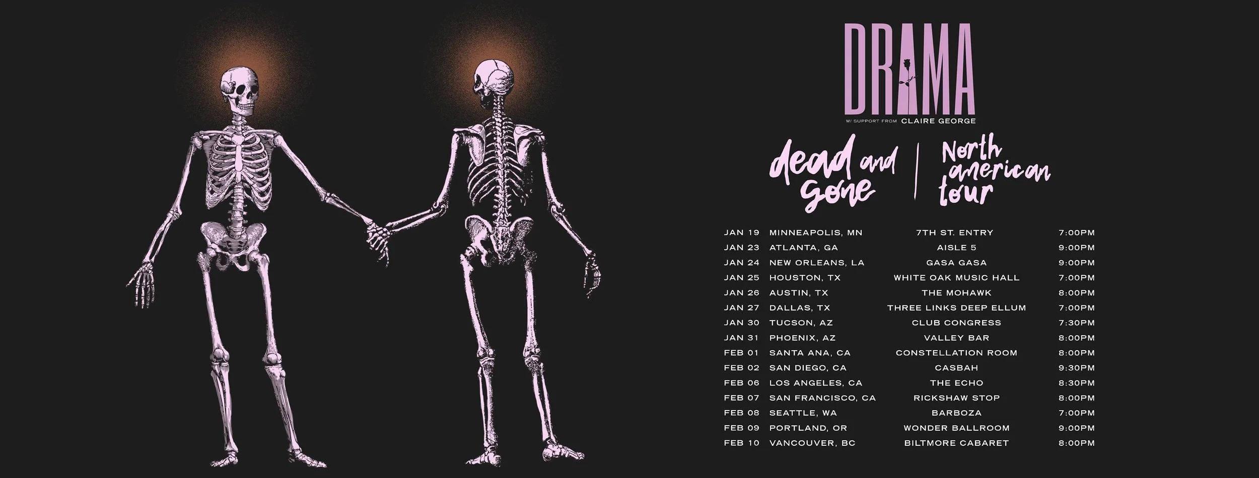 DRAMA Announce North American Headlining Tour
