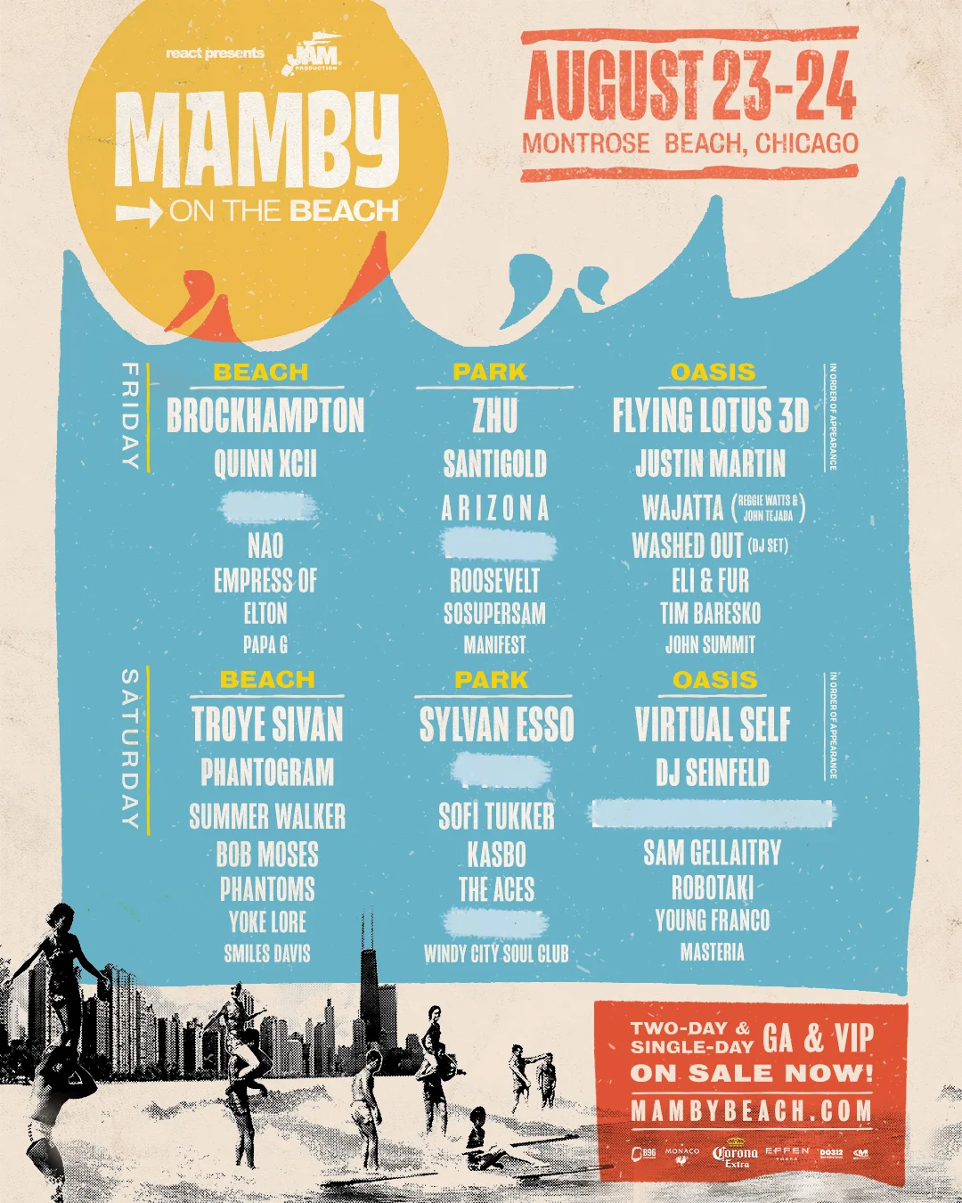 Mamby On The Beach Announces 2019 Lineup Featuring Headliners Brockhampton, ZHU, Flying Lotus, Troye Sivan, Sylvan Esso and Virtual Self