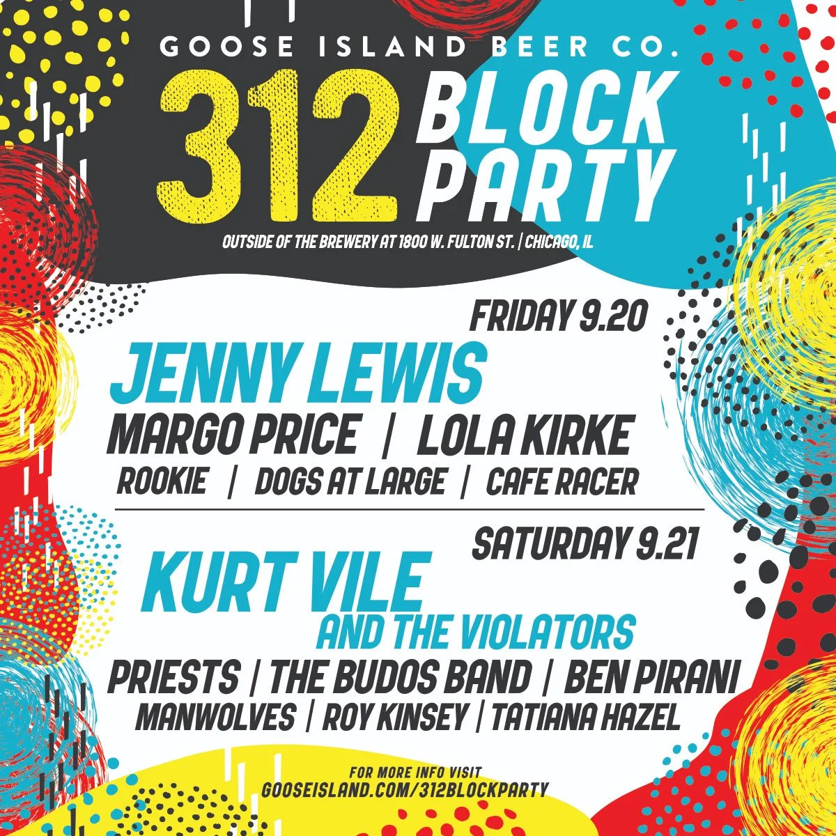 Goose Island Announces 312 Block Party 2019 Lineup Including Locals Rookie, Manwolves, Tatiana Hazel &amp; More