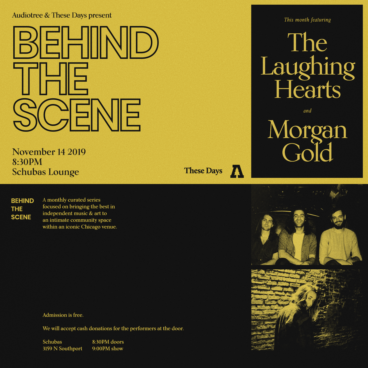 These Days Partners with Audiotree For Monthly Curated Performance Series 'Behind The Scene' at Schubas