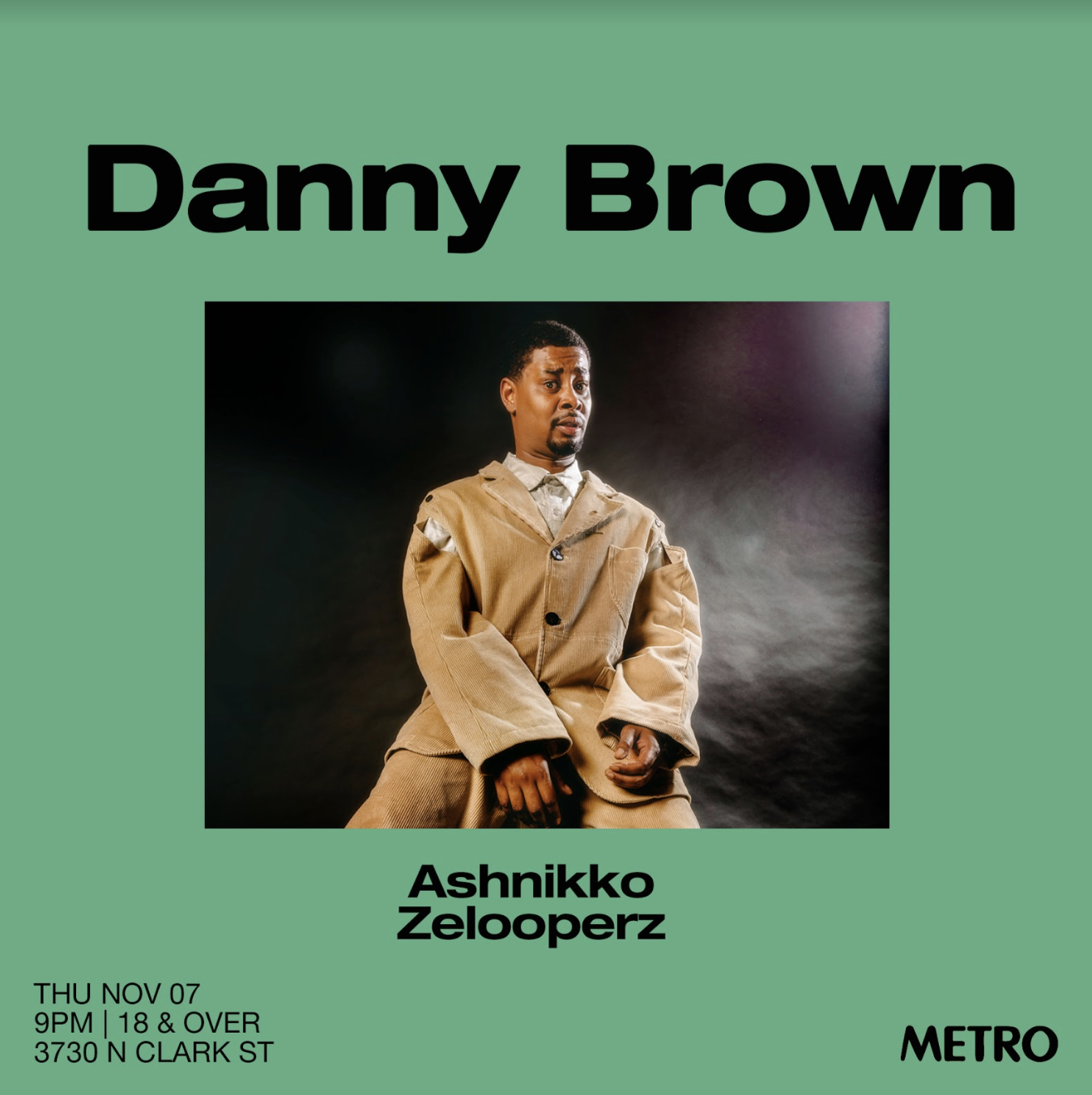 Danny Brown's 'uknowhatimsayin¿' Tour Stop at Metro Thursday, November 7th, 2019