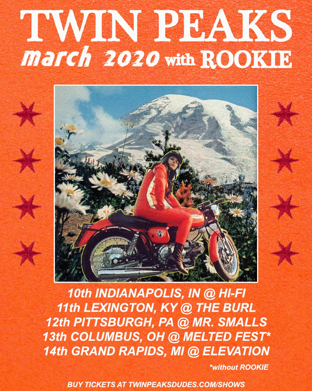 Twin Peaks Announce March 2020 Midwest Mini-Tour with ROOKIE