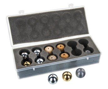 Drilled Ball Set of 12 in Plastic Box