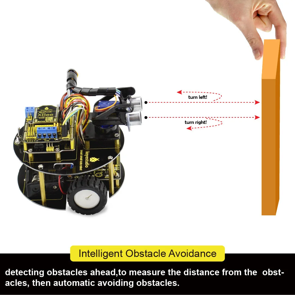 TURTLESM Turtle Robot Small Obstacle Avoidance.JPG